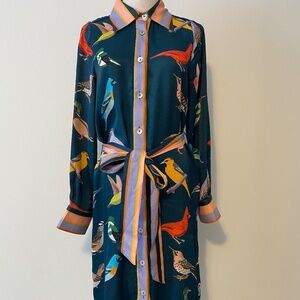 Zelda Bird Dress by Leslie Evans ~ Size Medium